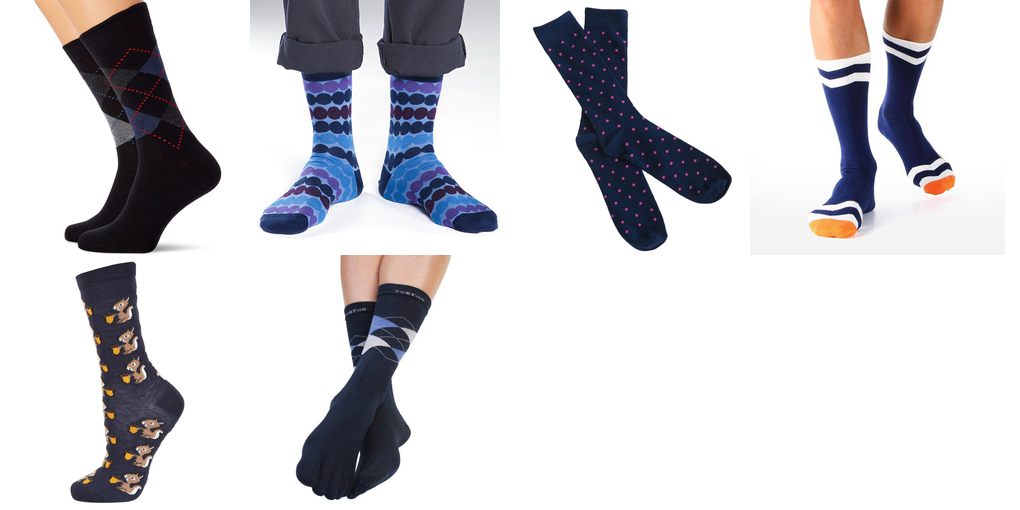 mens navy blue ankle socks